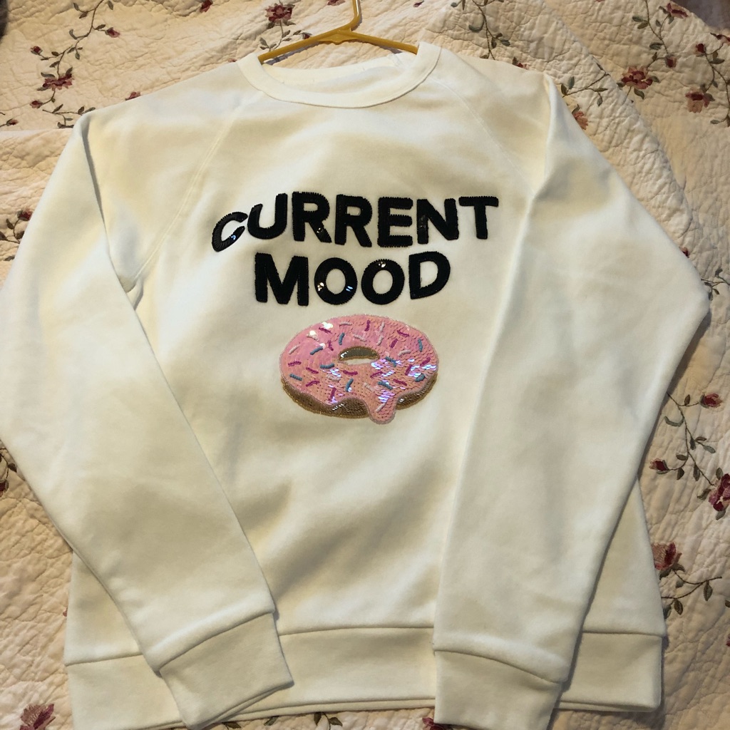 Current Mood Donuts Doughnuts Sweats White Small Brand New